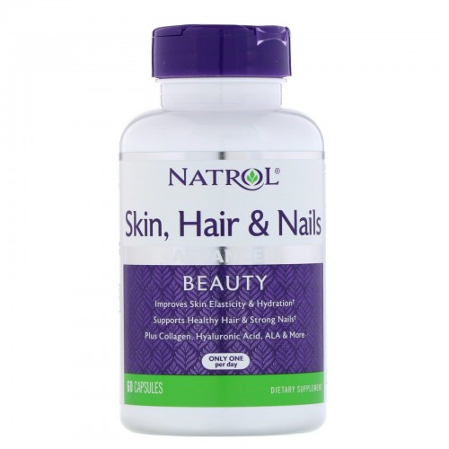 Natrol Skin-Hair-Nails with Lutein 60 кап