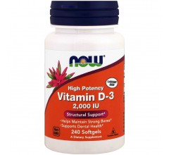 Now Foods Vitamin D-3 2000 IU 240 caps
