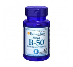 Puritans Pride Vitamin B-50 Complex 50 mg 100 Capsules