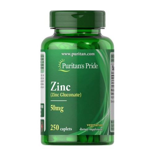 Puritans Pride Zinc 50 mg 250 caplets