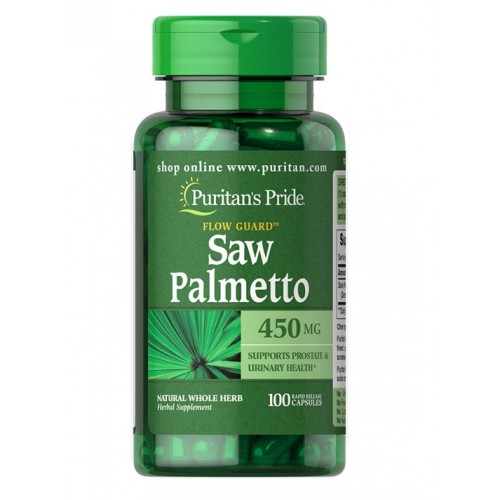 Puritans Pride Saw Palmetto 450 mg 100 Capsules