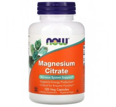 Now Foods Magnesium Citrate 120 Veg Capsules