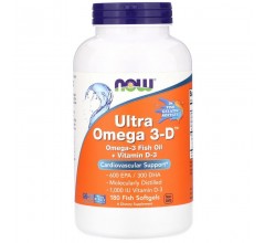 Now Foods Ultra Omega 3-D 180 sortgels