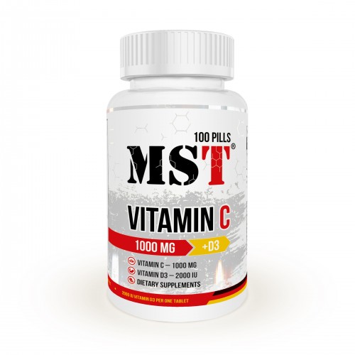 MST Vitamin C 1000mg + D3 2000 IU 100 tab