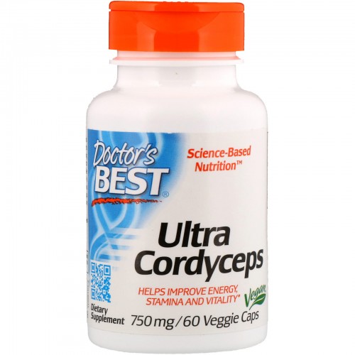 Доктори Best Ultra Cordyceps 750 mg 60 Veggie Caps