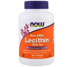 Now Foods Lecithin 1,200мг 100 софт капс
