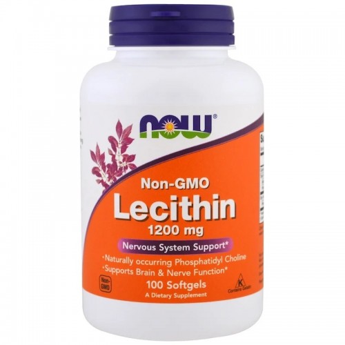 Now Foods Lecithin 1,200мг 100 софт капс