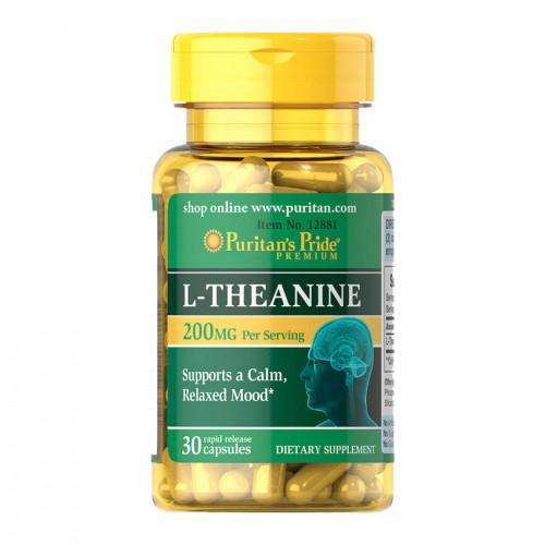 Puritans Pride L-Theanine 100 mg 30 Capsules
