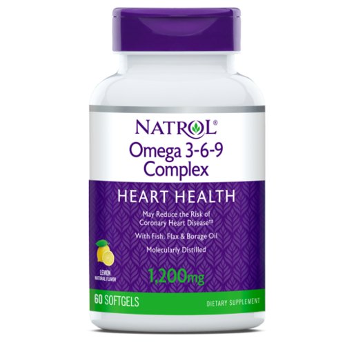 Natrol Omega 3-6-9 complex 55% 60 софт гель