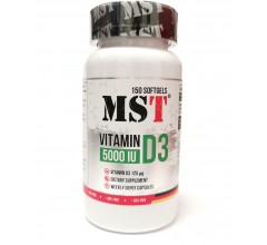 MST Vitamin D3 5000IU 150caps