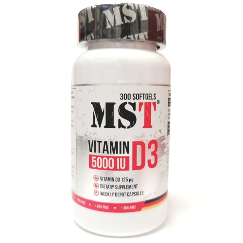 MST Vitamin D3 5000IU 300caps