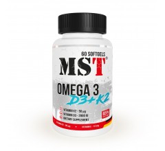 MST Omega 3 65% + D3 + K2 60 капсул