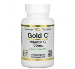 California Gold Nutrition Vitamin C 1000 mg 60 Veggie Capsules