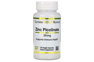California Gold Nutrition Zinc Picolinate 50 mg 120 caps