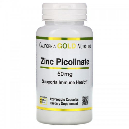 Каліфорнія Gold Nutrition Zinc Picolinate 50 mg 120 caps
