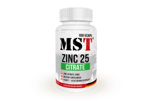 MST Zinc Citrate 25mg 100 vcaps