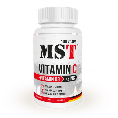 MST Vitamin C 500+D3 2000IU+Zink 100 Vcaps