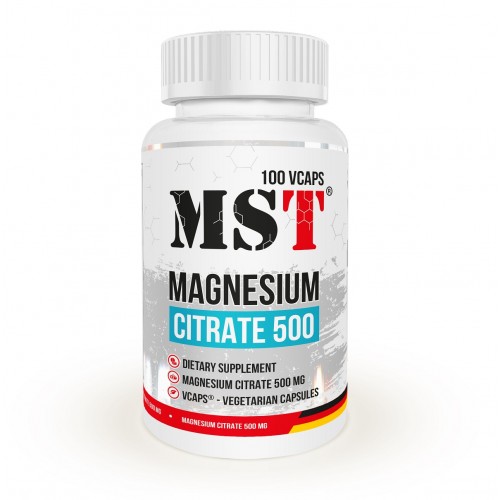 MST Magnesium Citrate 500 mg 100 caps