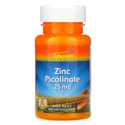 Thompson Zinc Picolinate 25 mg 60 Tablets