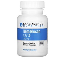 Lake Avenue Nutrition Beta Glucan 1-3, 1-6, 200 mg 60 Veggie Capsules