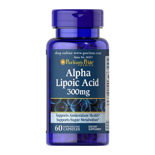 Puritans Pride Alpha Lipoic Acid 300 mg 60 Capsules
