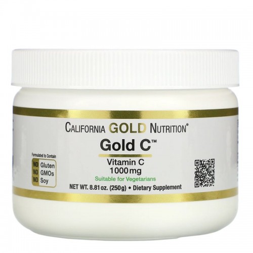 California Gold Nutrition Gold C Powder Vitamin C 1000 mg 250 г