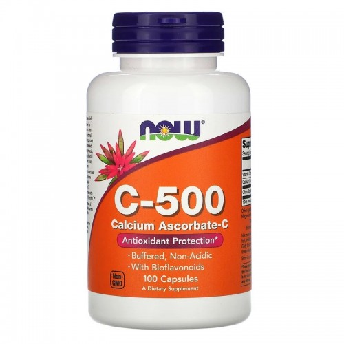 Now Foods C-500 Calcium Ascorbate 100 caps