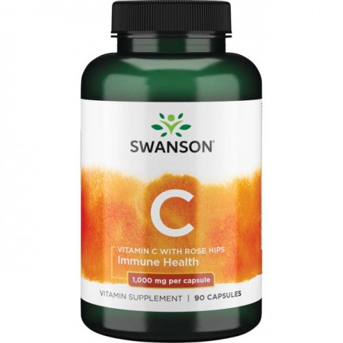 Swanson Vitamin C with Rose Hips 1,000 mg 90 Caps