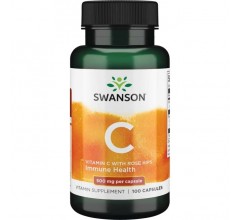 Swanson Vitamin C with Rose Hips 500 mg 100 Caps