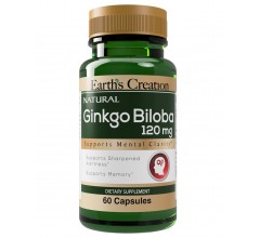 Earths Creation Ginkgo Biloba 120 mg 60 капс