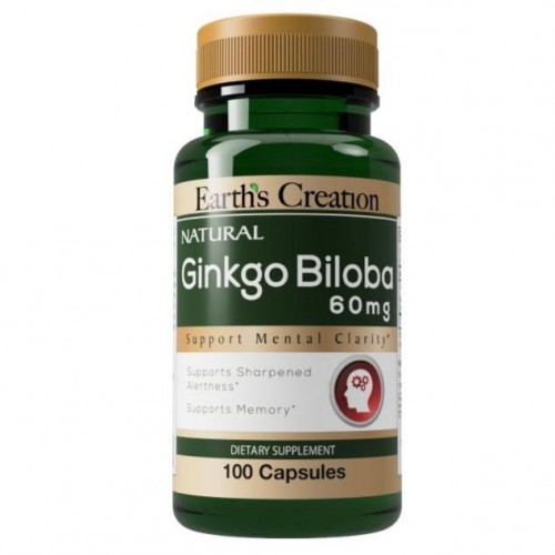 Earths Creation Ginkgo Biloba 60 mg 100 капс