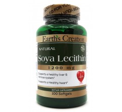 Earths Creation Soya Lecithin 1200 mg 100 софт гель