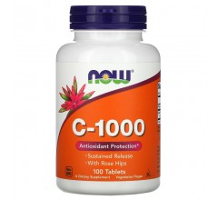 Now Foods C-1000 Rose Hips Sustained Release 100 tab