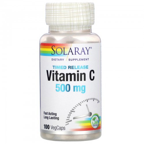 Solaray Vitamin C Time Release 500 mg
