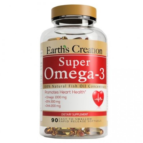 Earths Creation Super Omega-3 1000 mg 90 софт гель