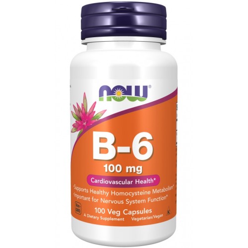 Now Foods B-6 100mg 100 vcaps